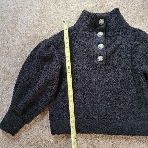 Express Black Cowl Neck Sweater with Textured Knit and Long Sleeves - Picture 4 of 14